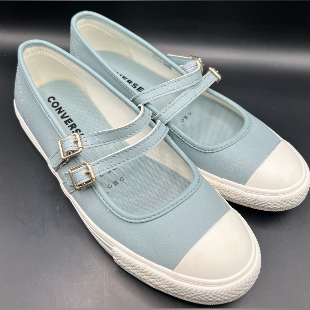 Converse Light Blue Double Strap Mary Shoes- Size:9.5